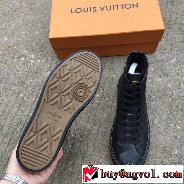 最高にCOOL秋冬新作 ルイ ヴィトンハイトップシューズ LOUIS VUITTON シンプルに着こなしたい 秋冬から人気継続中