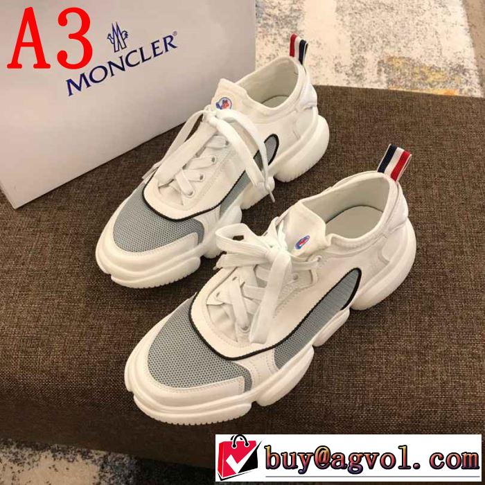 2019年春夏シーズンの人気 最新のトレンドブランド人気的 モンクレール MONCLER ランニングシューズ  3色可選