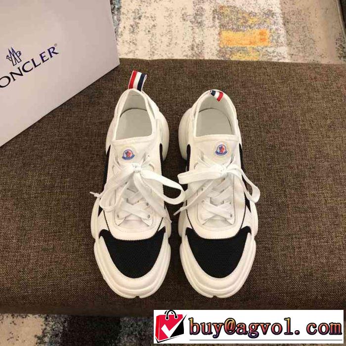 2019年春夏シーズンの人気 最新のトレンドブランド人気的 モンクレール MONCLER ランニングシューズ  3色可選