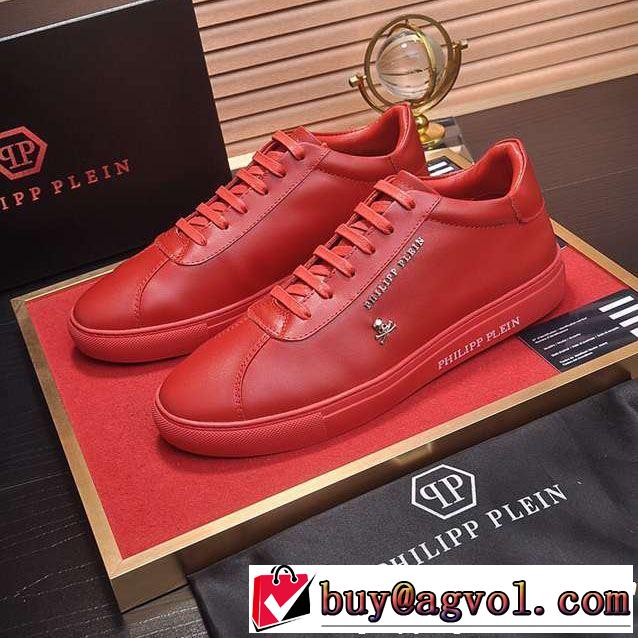 オシャレ印象で人気の高い 《2019年》今、注目のストリート PHILIPP PLEIN フィリッププレイン カジュアルシューズ 3色可選