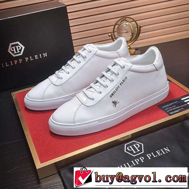 オシャレ印象で人気の高い 《2019年》今、注目のストリート PHILIPP PLEIN フィリッププレイン カジュアルシューズ 3色可選