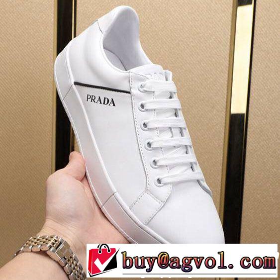 きちんと感をプラス PRADA プラダ カジュアルシューズ 2色可選 【2019年】夏のファッション 夏先に大活躍する