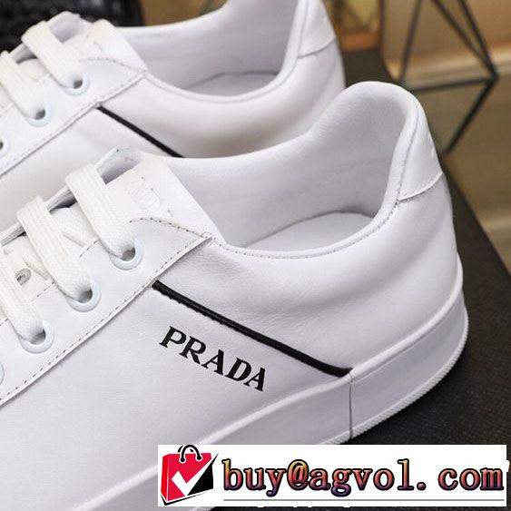 きちんと感をプラス PRADA プラダ カジュアルシューズ 2色可選 【2019年】夏のファッション 夏先に大活躍する