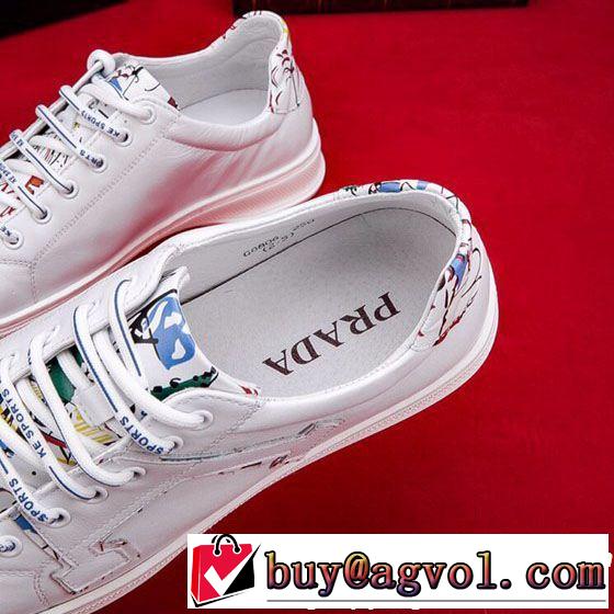 2019夏ファション新品 今季トレンドの限定アイテム オシャレ上級者に PRADA プラダ カジュアルシューズ 2色可選