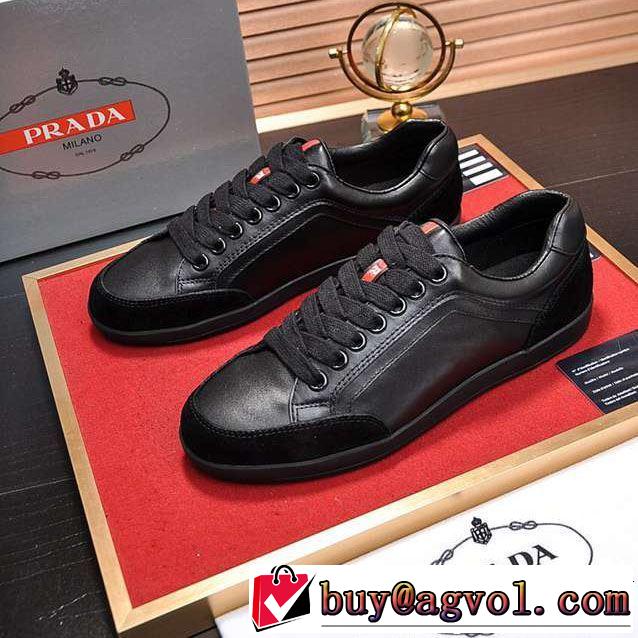 最新のトレンドブランド人気的 PRADA プラダ カジュアルシューズ 2色可選 2019年春夏シーズンの人気
