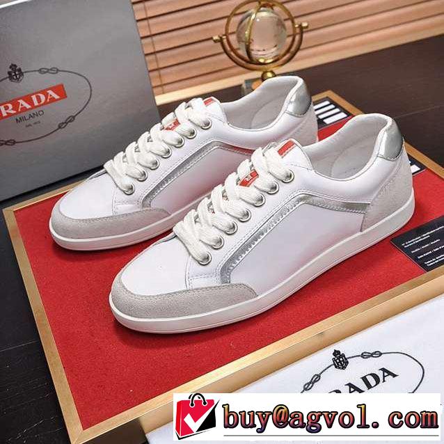 最新のトレンドブランド人気的 PRADA プラダ カジュアルシューズ 2色可選 2019年春夏シーズンの人気