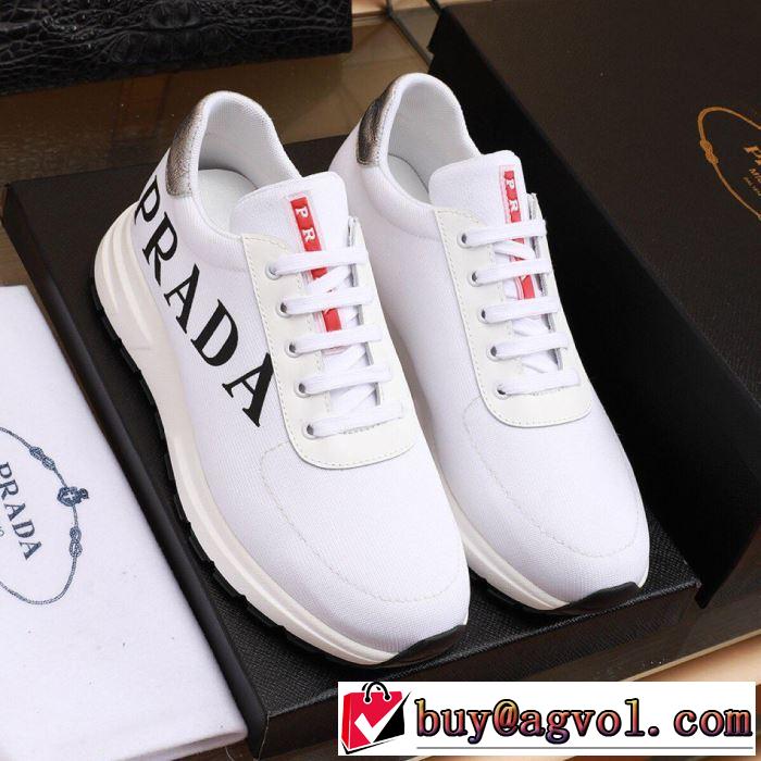 2019夏ファション新品 プラダ PRADA カジュアルシューズ 2色可選 夏気分UP最新コレクション
