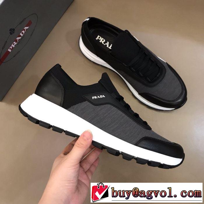 人気ストリートブランド新品 2019春夏は人気定番 プラダ PRADA ランニングシューズ 3色可選