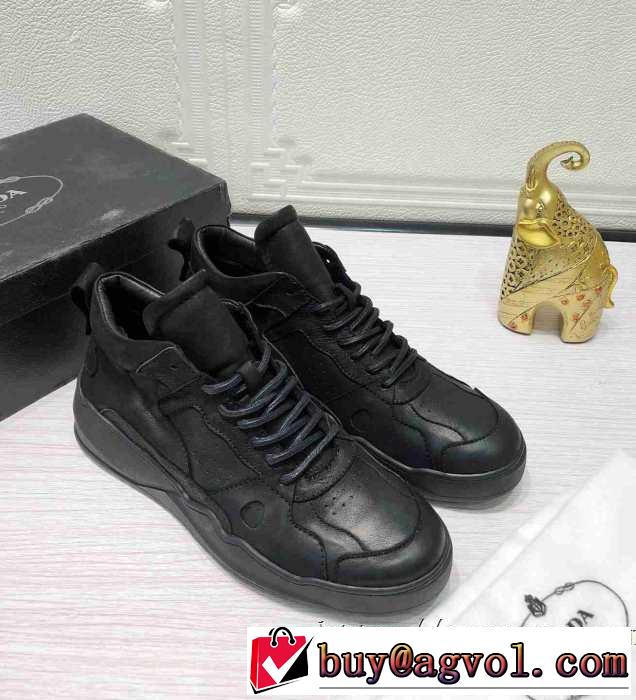 *プラダ  寒い季節トレンド上品 PRADA 先取り 2019/2020秋冬ファッション ランニングシューズ 最新作おすすめしたい秋冬