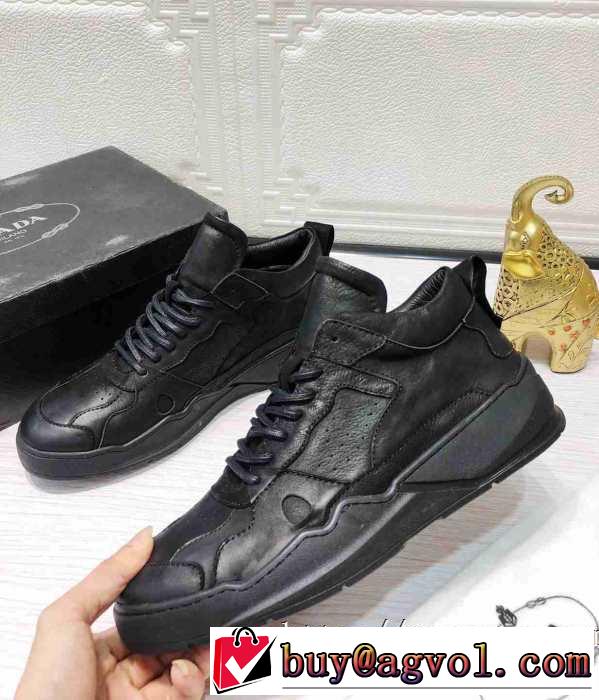 プラダ  寒い季節トレンド上品 PRADA 先取り 2019/2020秋冬ファッション ランニングシューズ 最新作おすすめしたい秋冬