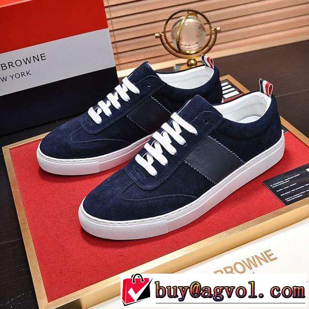 THOM BROWNE トムブラウン ランニングシューズ 2色可選 2019年春夏のトレンドアイテム 今季流行りの人気新作