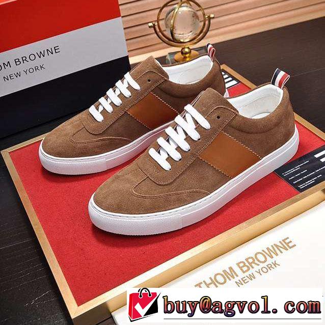 THOM BROWNE トムブラウン ランニングシューズ 2色可選 2019年春夏のトレンドアイテム 今季流行りの人気新作