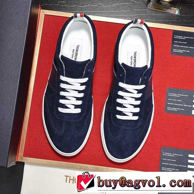THOM BROWNE トムブラウン ランニングシューズ 2色可選 2019年春夏のトレンドアイテム 今季流行りの人気新作