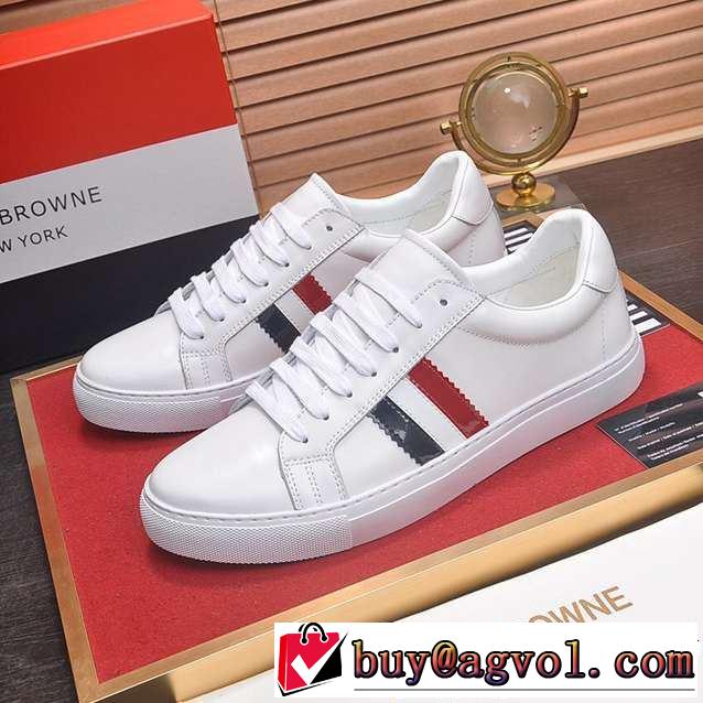 今季トレンドの限定アイテム 2019春夏も引き続き人気セール ランニングシューズ 2色可選 THOM BROWNE トムブラウン
