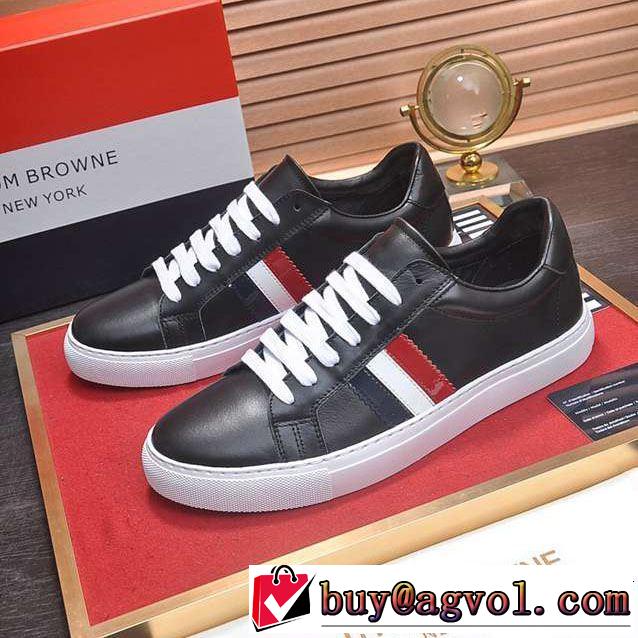 今季トレンドの限定アイテム 2019春夏も引き続き人気セール ランニングシューズ 2色可選 THOM BROWNE トムブラウン