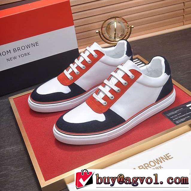 今流行りの最新コレクション 2019年春夏シーズンの人気 ランニングシューズ 2色可選 THOM BROWNE トムブラウン