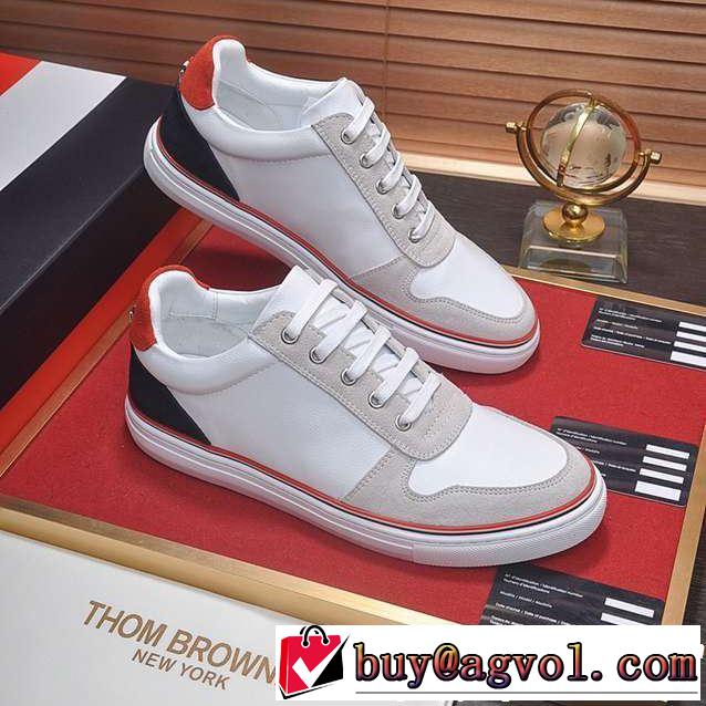今流行りの最新コレクション 2019年春夏シーズンの人気 ランニングシューズ 2色可選 THOM BROWNE トムブラウン