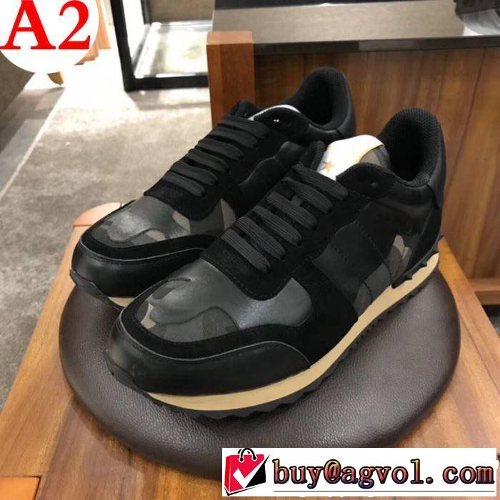 《2019年》今、注目のストリート VALENTINO ヴァレンティノ カジュアルシューズ 3色可選 今から夏まで活躍する