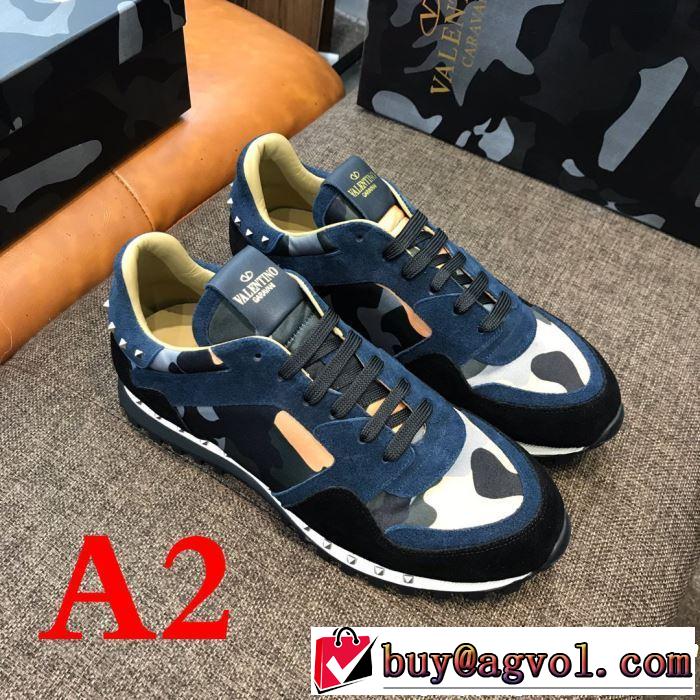 VALENTINO ヴァレンティノ カジュアルシューズ 4色可選 男女兼用 2019年最新ファッション 夏先に大活躍する