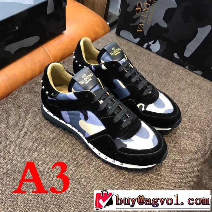 VALENTINO ヴァレンティノ カジュアルシューズ 4色可選 男女兼用 2019年最新ファッション 夏先に大活躍する