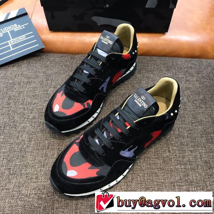 VALENTINO ヴァレンティノ カジュアルシューズ 4色可選 男女兼用 2019年最新ファッション 夏先に大活躍する
