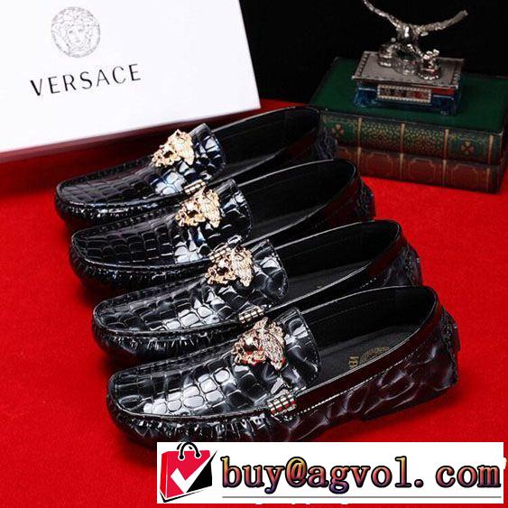 2色可選 カジュアルシューズ VERSACE ヴェルサーチ 特に夏は人気アイテム 2019春夏は人気定番