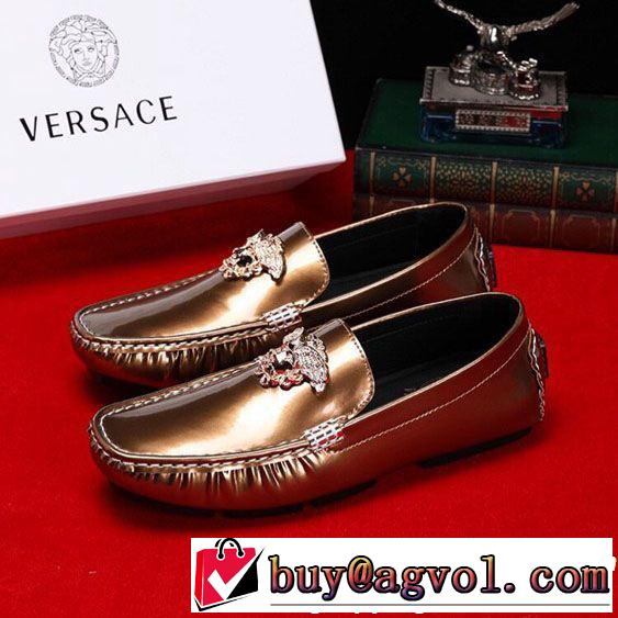 2019SSのトレンド商品 おしゃれデザインも大人気 VERSACE ヴェルサーチ カジュアルシューズ 4色可選