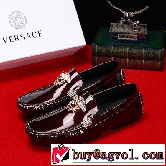 2019SSのトレンド商品 おしゃれデザインも大人気 VERSACE ヴェルサーチ カジュアルシューズ 4色可選