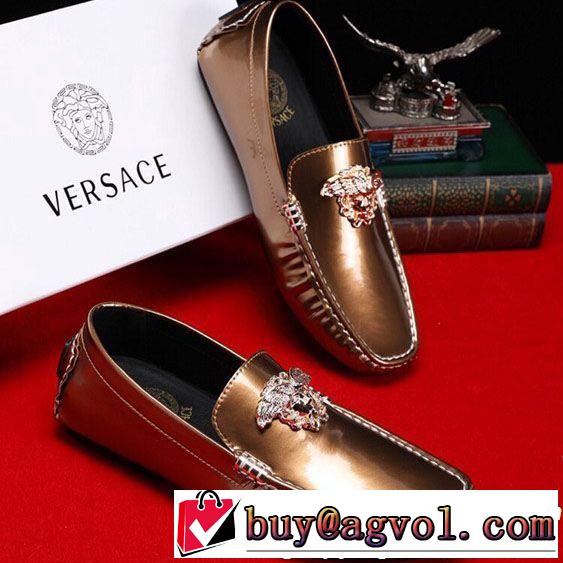 2019SSのトレンド商品 おしゃれデザインも大人気 VERSACE ヴェルサーチ カジュアルシューズ 4色可選