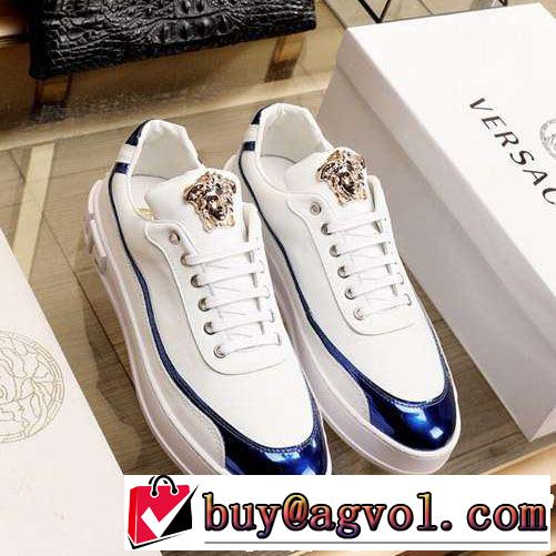 2色可選 春夏の流行り2019新品 VERSACE ヴェルサーチ カジュアルシューズ 春夏シンプルファッションでOK！