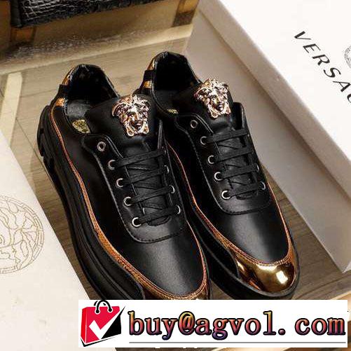 2色可選 春夏の流行り2019新品 VERSACE ヴェルサーチ カジュアルシューズ 春夏シンプルファッションでOK！