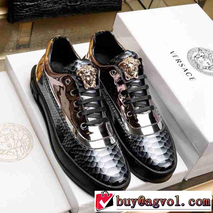 2019春夏は人気定番 人気ストリートブランド新品 VERSACE ヴェルサーチ カジュアルシューズ 2色可選