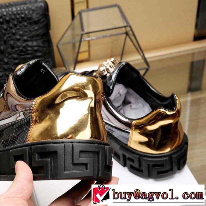 2019春夏は人気定番 人気ストリートブランド新品 VERSACE ヴェルサーチ カジュアルシューズ 2色可選
