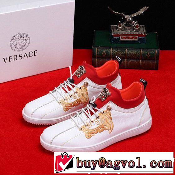 2色可選 カジュアルシューズ 2019年の夏のマスト 今季トレンドの限定アイテム VERSACE ヴェルサーチ