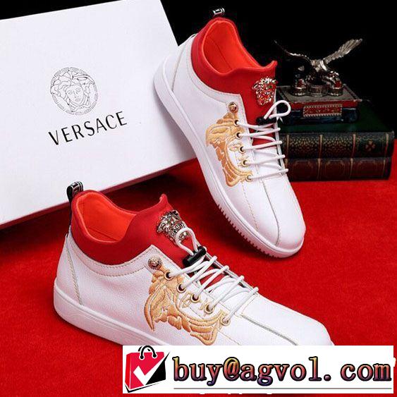 2色可選 カジュアルシューズ 2019年の夏のマスト 今季トレンドの限定アイテム VERSACE ヴェルサーチ