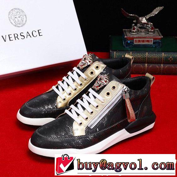 大人っぽく着こなし VERSACE ヴェルサーチ カジュアルシューズ 2019年最新ファッション 欠かせない限定アイテム