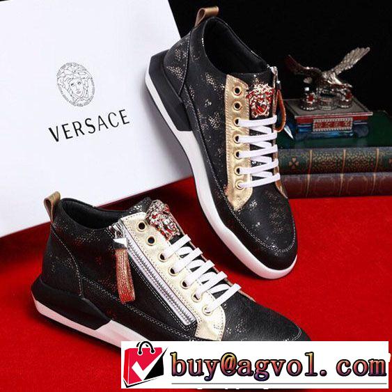 大人っぽく着こなし VERSACE ヴェルサーチ カジュアルシューズ 2019年最新ファッション 欠かせない限定アイテム