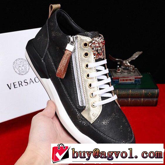 大人っぽく着こなし VERSACE ヴェルサーチ カジュアルシューズ 2019年最新ファッション 欠かせない限定アイテム
