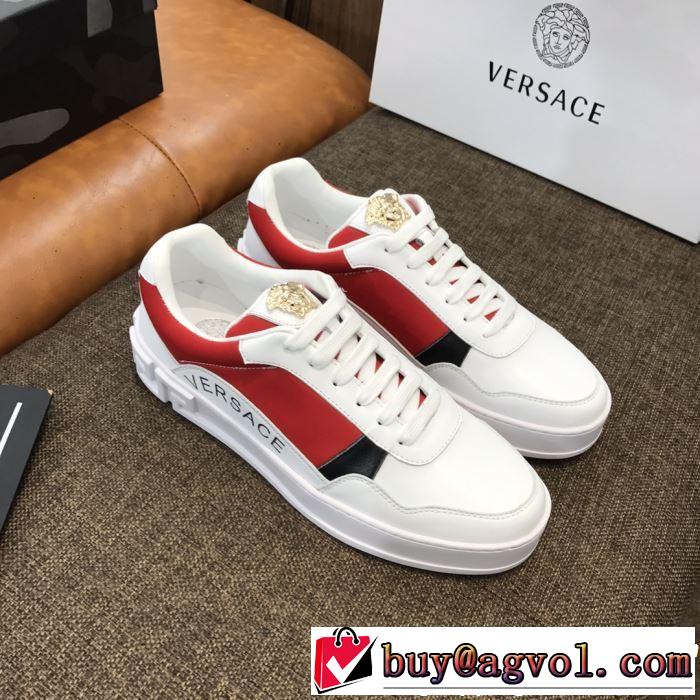 カジュアルシューズ  3色可選 2019春夏トレンドアイテム 今シーズン注目のデザイン VERSACE ヴェルサーチ