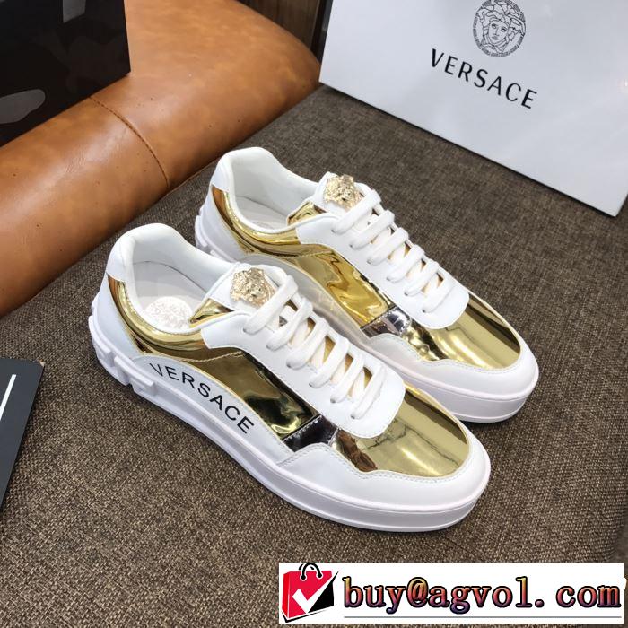 カジュアルシューズ  3色可選 2019春夏トレンドアイテム 今シーズン注目のデザイン VERSACE ヴェルサーチ