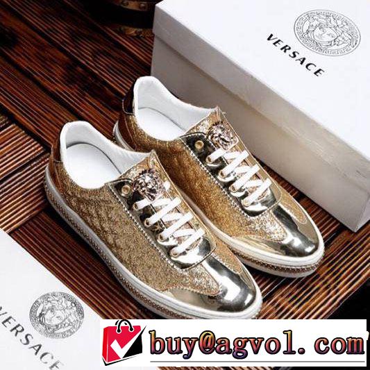 VERSACE ヴェルサーチ カジュアルシューズ  2色可選 さわやか夏スタイル新品 2019年春夏シーズンの人気