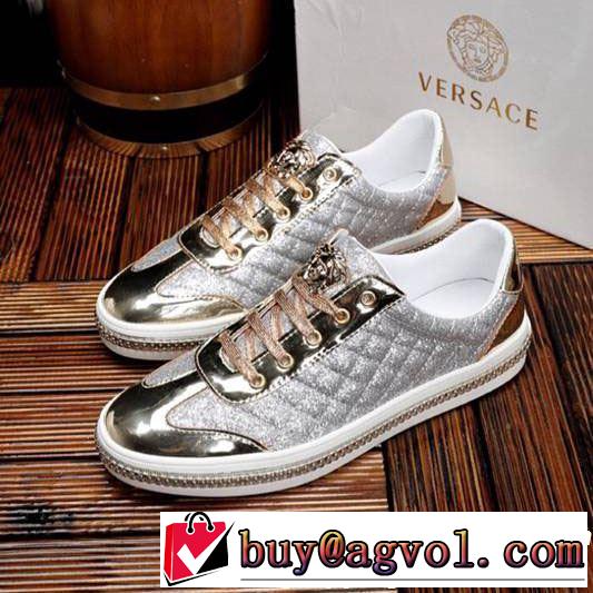 VERSACE ヴェルサーチ カジュアルシューズ  2色可選 さわやか夏スタイル新品 2019年春夏シーズンの人気