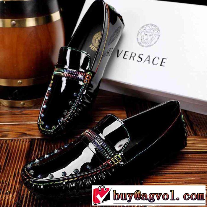 夏に良く似合うちょっと新品 2019春夏は人気定番 VERSACE ヴェルサーチ カジュアルシューズ  2色可選