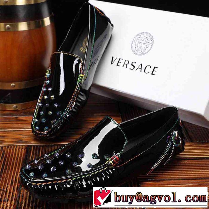 2019春夏のトレンド新商品 VERSACE ヴェルサーチ カジュアルシューズ  2色可選 爽やかカジュアル人気