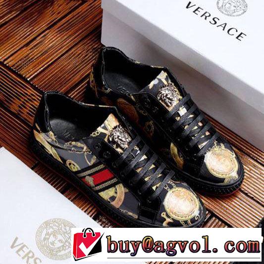 2019春夏のトレンド新商品 VERSACE ヴェルサーチ カジュアルシューズ 素敵なスタイルで夏の定番