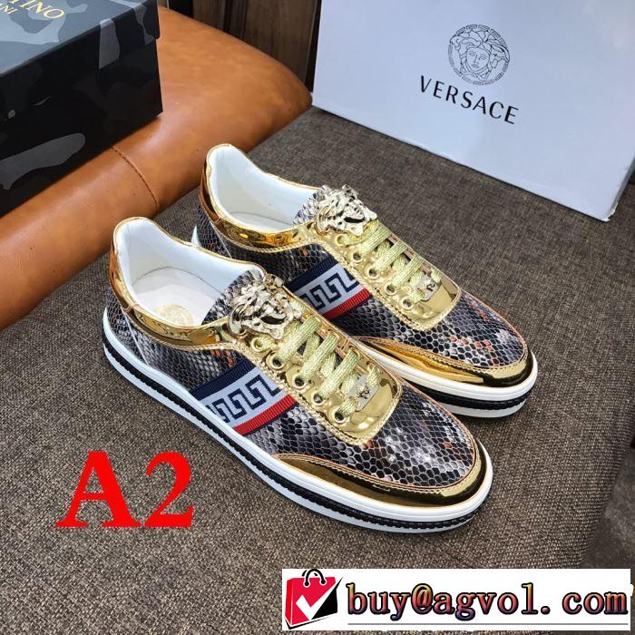 VERSACE ヴェルサーチ カジュアルシューズ  2色可選 2019年の夏のマスト 一気にトレンド感満載な着こなし