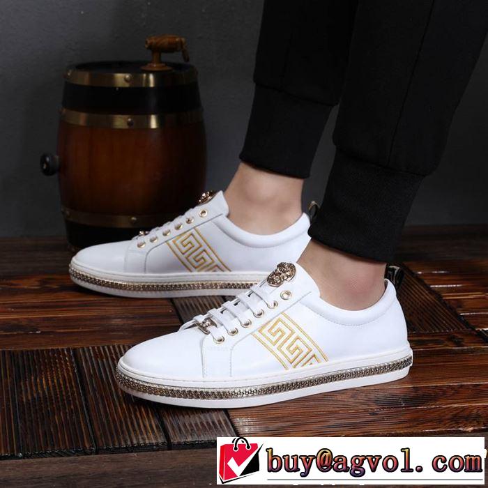 優しげ人気アイテム  VERSACE ヴェルサーチ カジュアルシューズ 大人カジュアル夏ファッション2019
