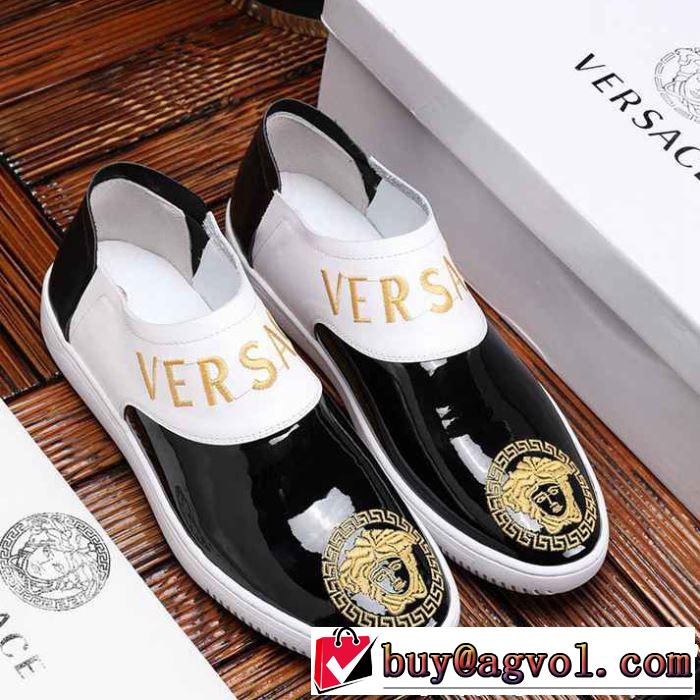 VERSACE ヴェルサーチ カジュアルシューズ  2色可選 2019春夏トレンドアイテム 今季は特に注目ファション