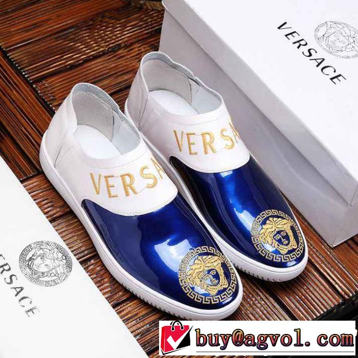 VERSACE ヴェルサーチ カジュアルシューズ  2色可選 2019春夏トレンドアイテム 今季は特に注目ファション