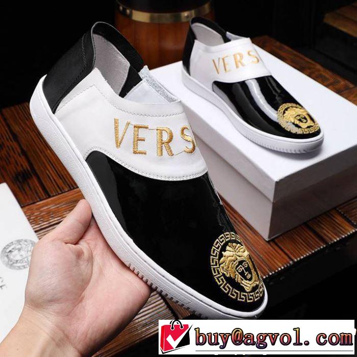 VERSACE ヴェルサーチ カジュアルシューズ  2色可選 2019春夏トレンドアイテム 今季は特に注目ファション